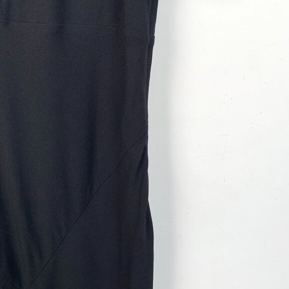 Prada Milano Nero & Bianco Short-Sleeve Sable Jersey Dress W/ Triangle Detail Si - Picture 4 of 11